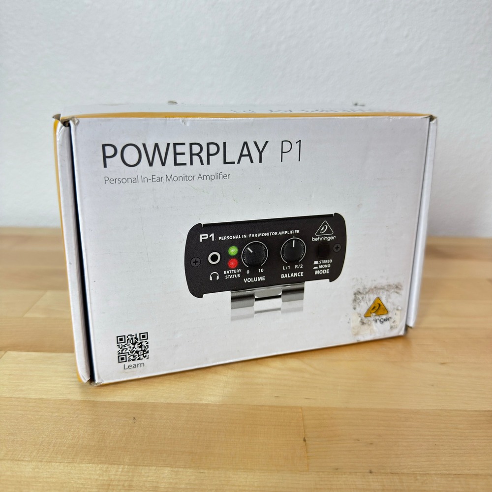 Behringer Powerplay P1 Personal In-Ear Monitor Amplifier IEM Beltpack Black